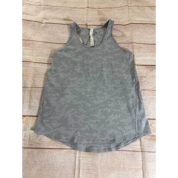 Lululemon Women's Grey Essential Tank Pleated Incognito Camo - 6 - Picture 6 of 12
